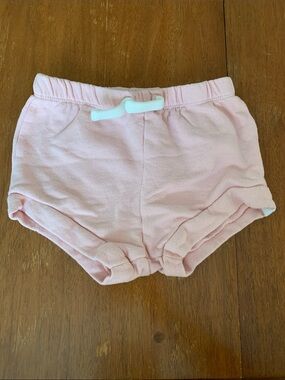 🫐3/$30 Rise Little Earthling Organic Soft Pink Baby Shorts size 18-24m